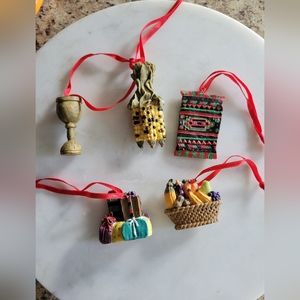 Vintage Christmas Ornaments food theme